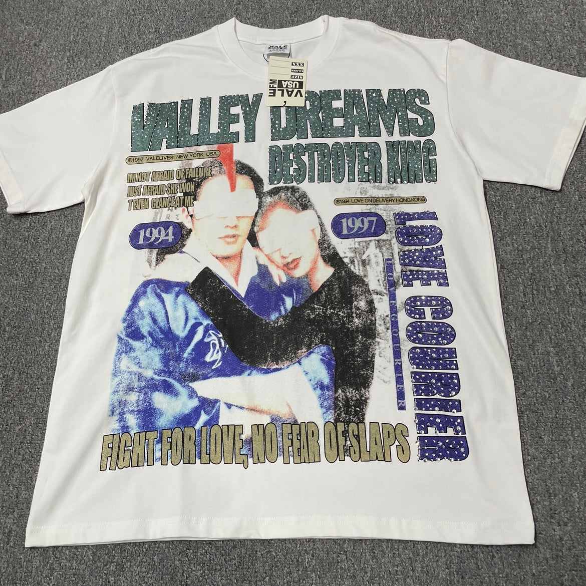 Vale Forever Valley Dreams Destroyer King Tee White front view
