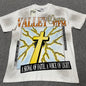 Vale Forever Thunder Cross Bling Tee Dirt White front view