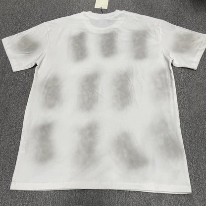 Vale Forever Cheetah Tee White back view with grey spray wash