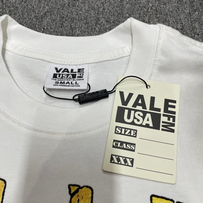 Vale Forever Cheetah Tee reinforced crew neck stitching detail
Vale Forever Cheetah Tee branded neck label close-up
Vale Forever Cheetah Tee White size label detail
Vale Forever Cheetah Tee branded hang tag detail