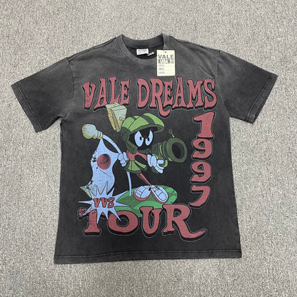Vale Forever Marvins Dreams Tee Washed Black front view
