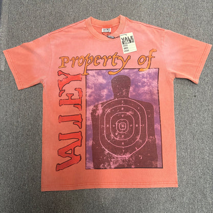 Vale Forever Property of Vale Target Tee Washed Coral front view
