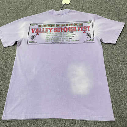 Vale Forever Icon Bling Tee Mauve back view with Valley Summer Fest graphic