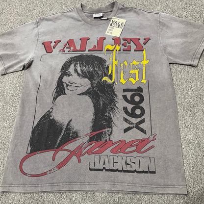 Vale Forever 199X Fest Tee Slate front view with vintage portrait graphic