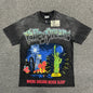 Vale Forever Skyline Bling Tee Washed Black front view