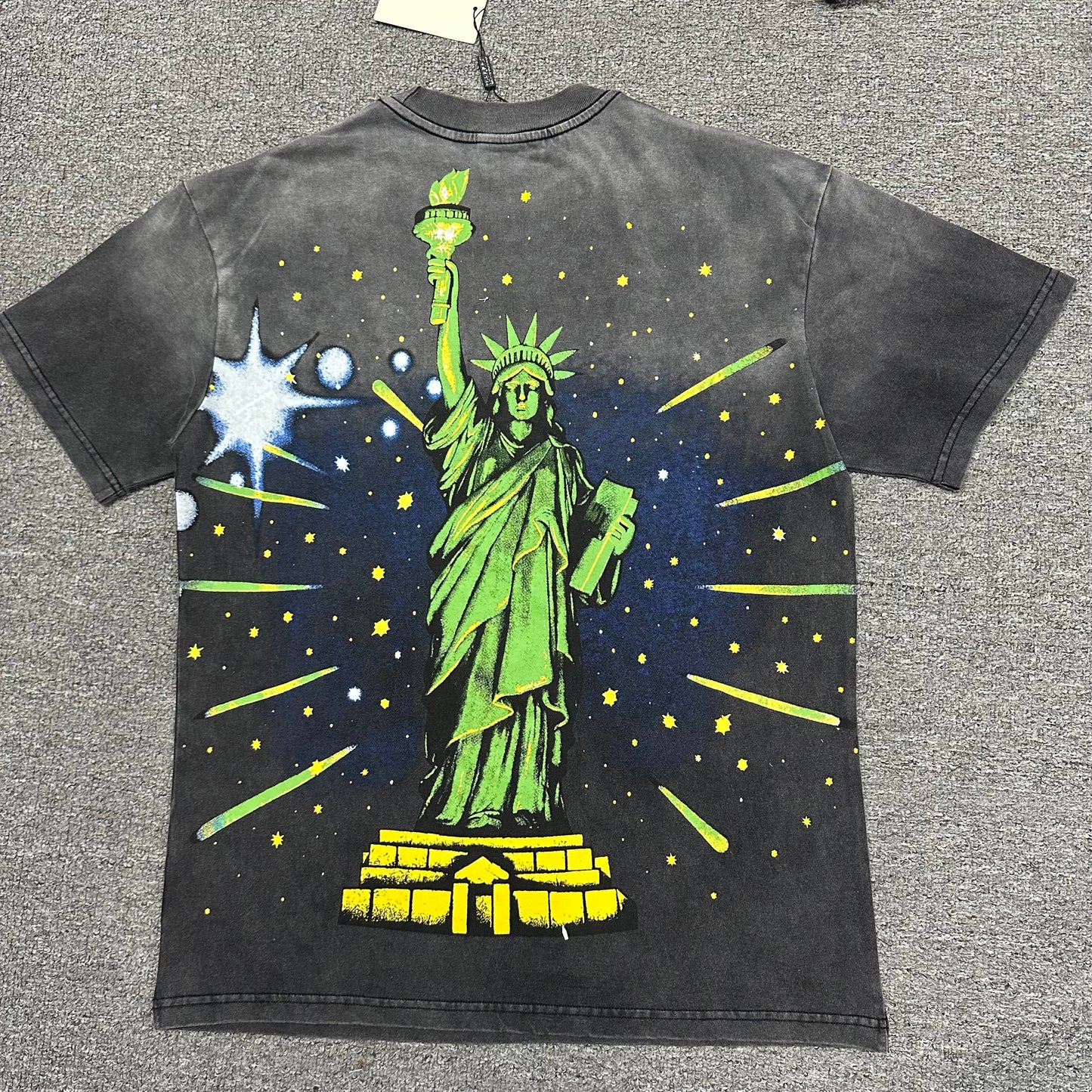 Vale Forever Skyline Bling Tee Washed Black back view