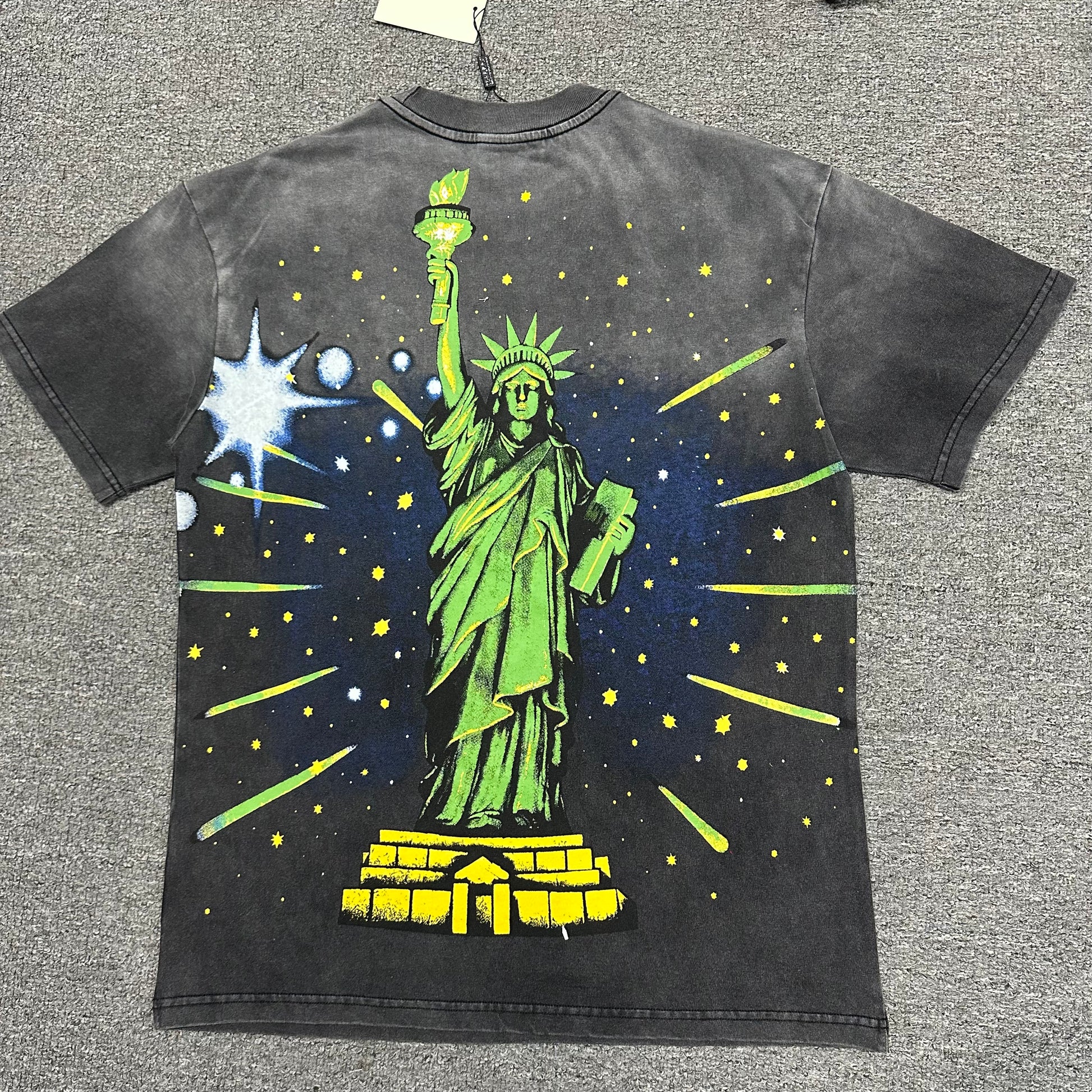 Vale Forever Skyline Bling Tee Washed Black back view