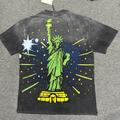 Vale Forever Skyline Bling Tee Washed Black back view