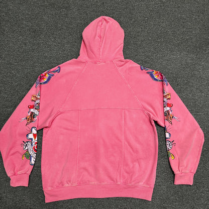 We Are Righteous "Risen King" Cropped Zip-Up Hoodie
