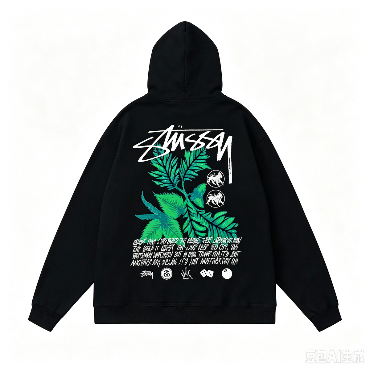 Stüssy Leaf / Botanical Graphic Hoodie