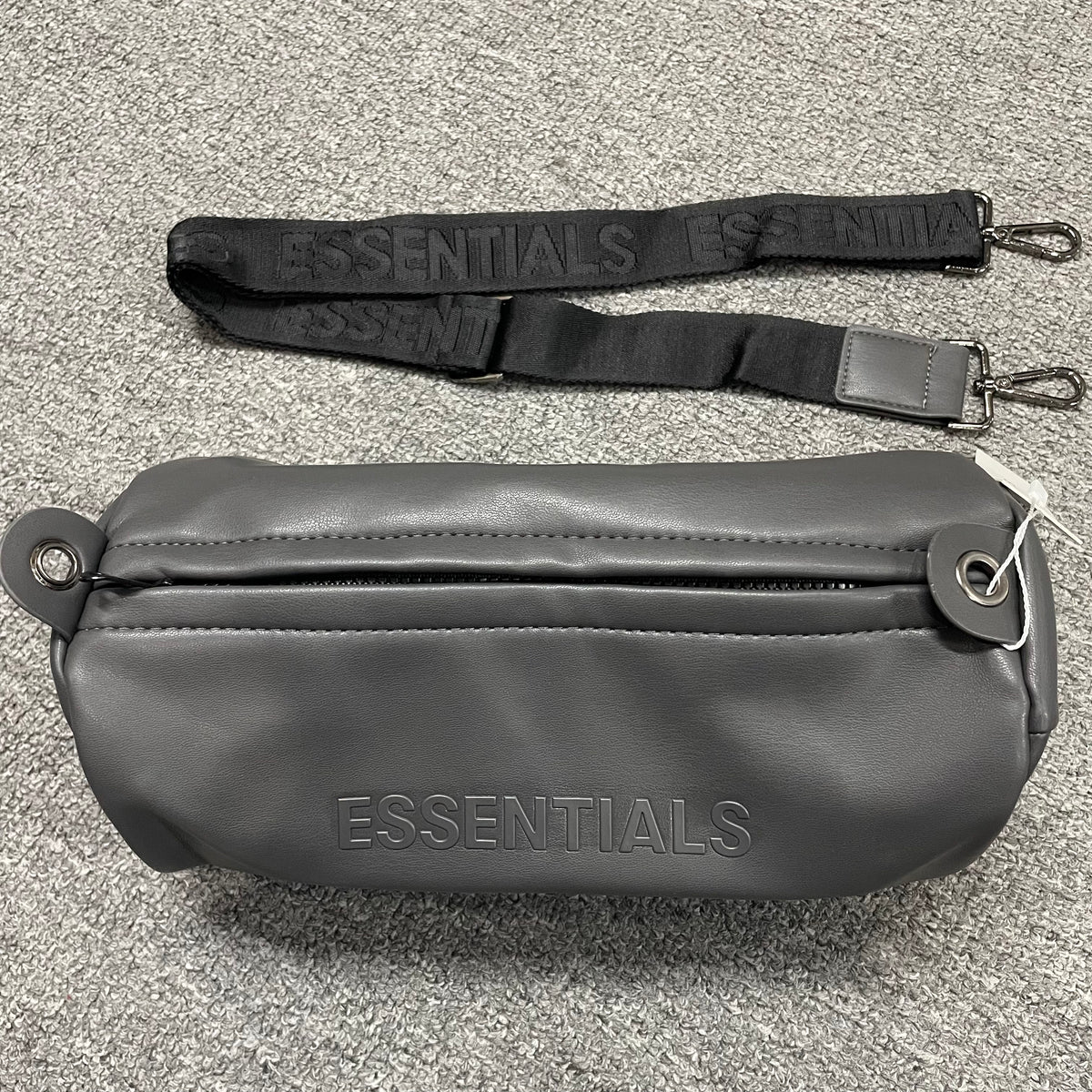 Fear of God Essentials Waterproof Matte PU Mini Barrel Bag