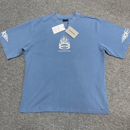 Balenciaga Flame Logo T-Shirt