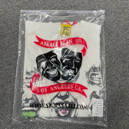 The Asaali "Figure 1-" Mock Neck Graphic T-Shirt