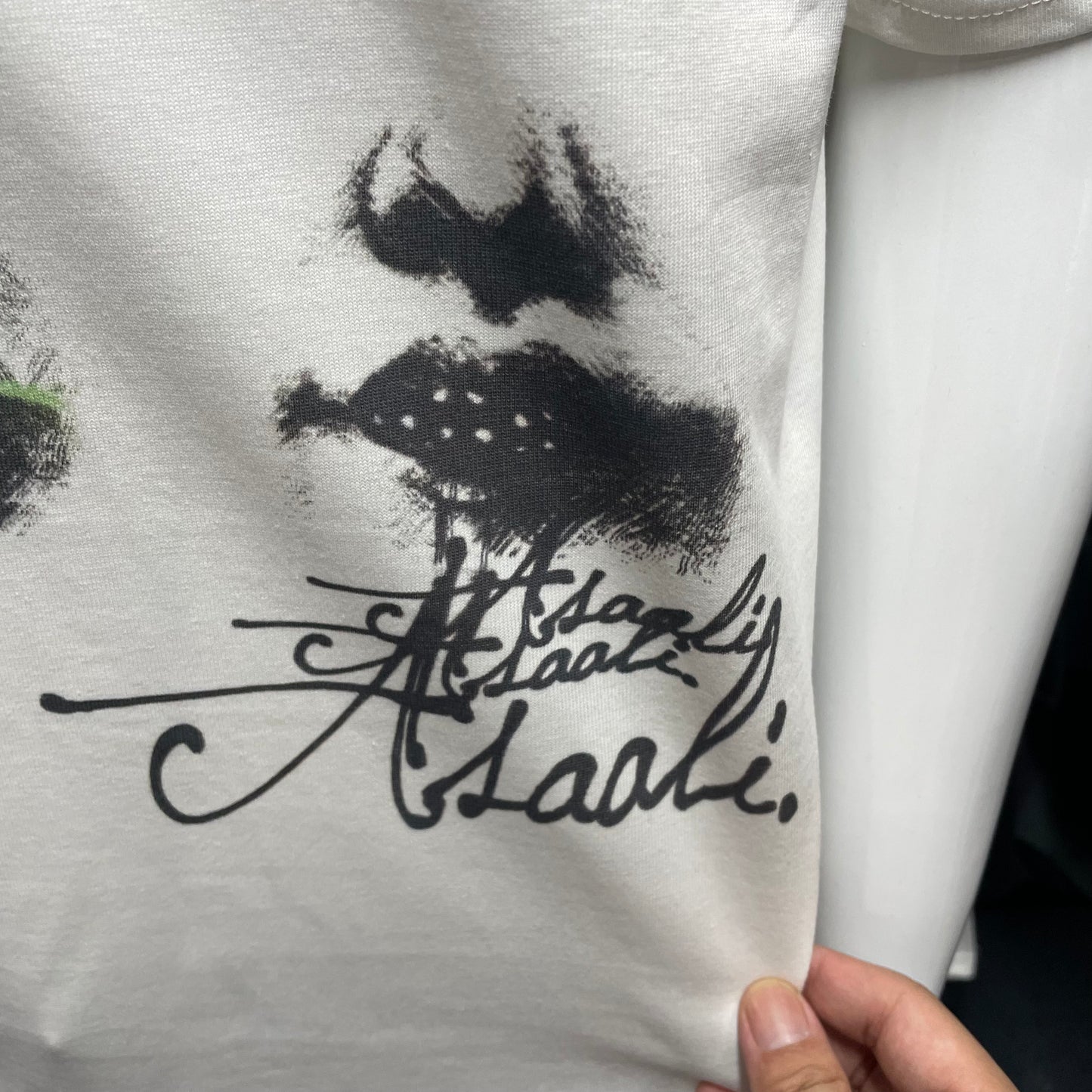 The Asaali "Figure 1-" Mock Neck Graphic T-Shirt