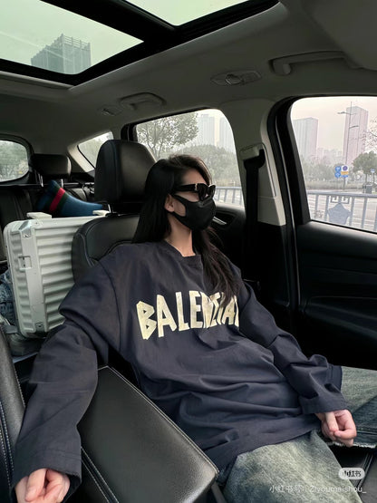 Balenciaga Black Tape Type Sweatshirt