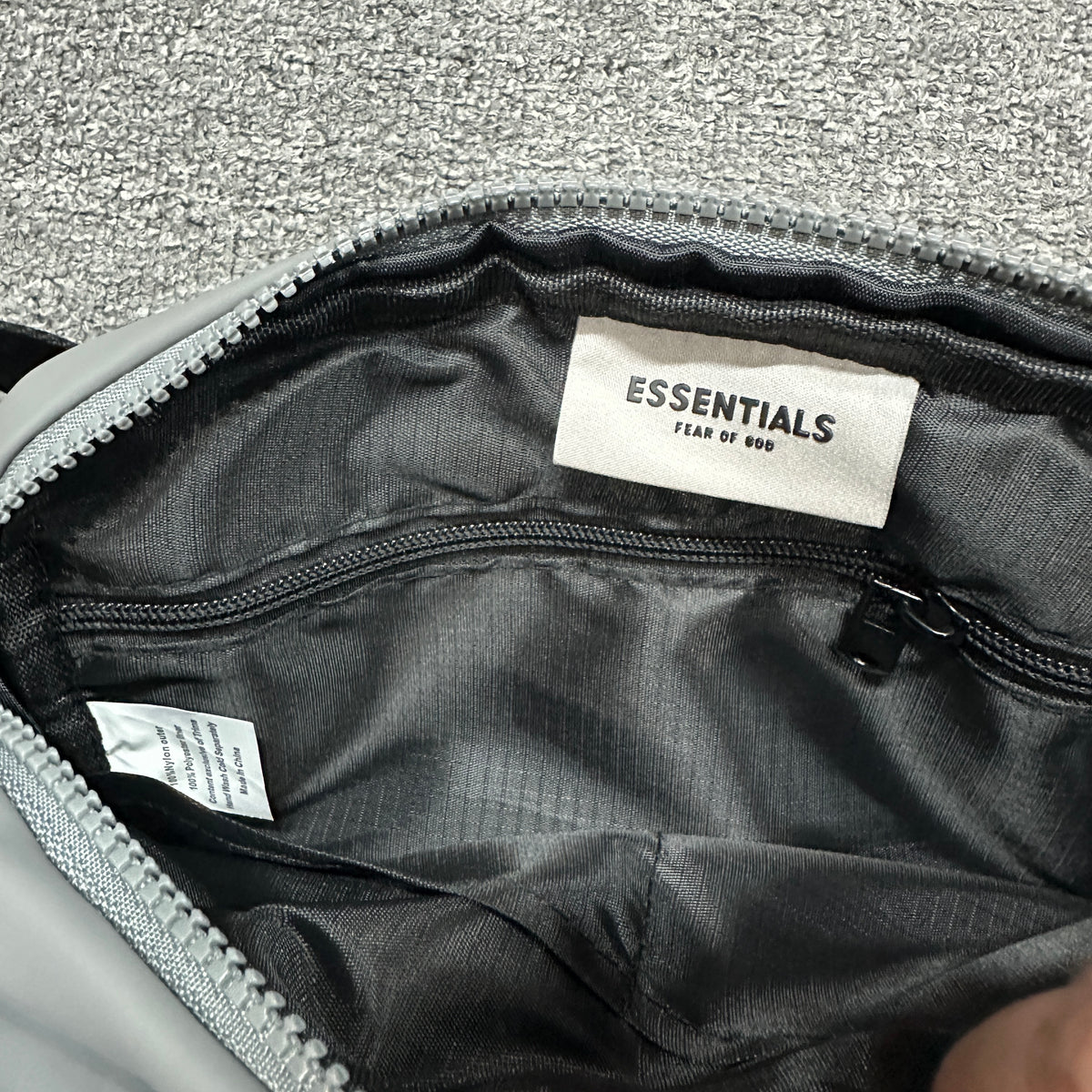 Fear of God Essentials Waterproof Matte PU Messenger Bag