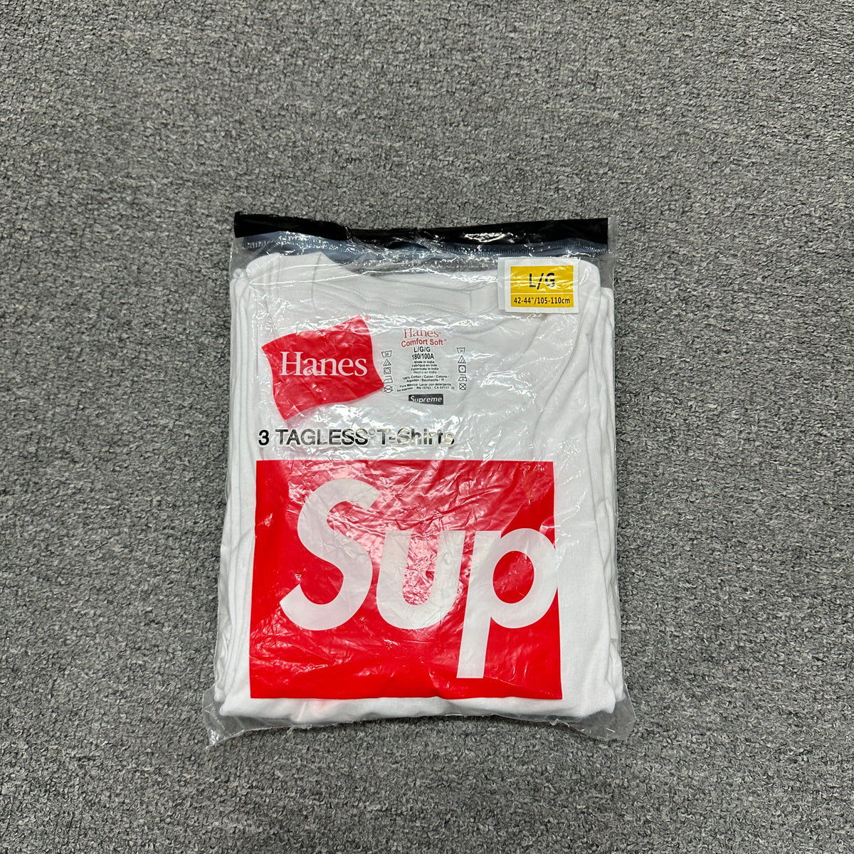 Supreme x Hanes Tagless Crewneck Tee