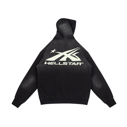 Hellstar Studios "HS Logo" Full Zip-Up Hoodie