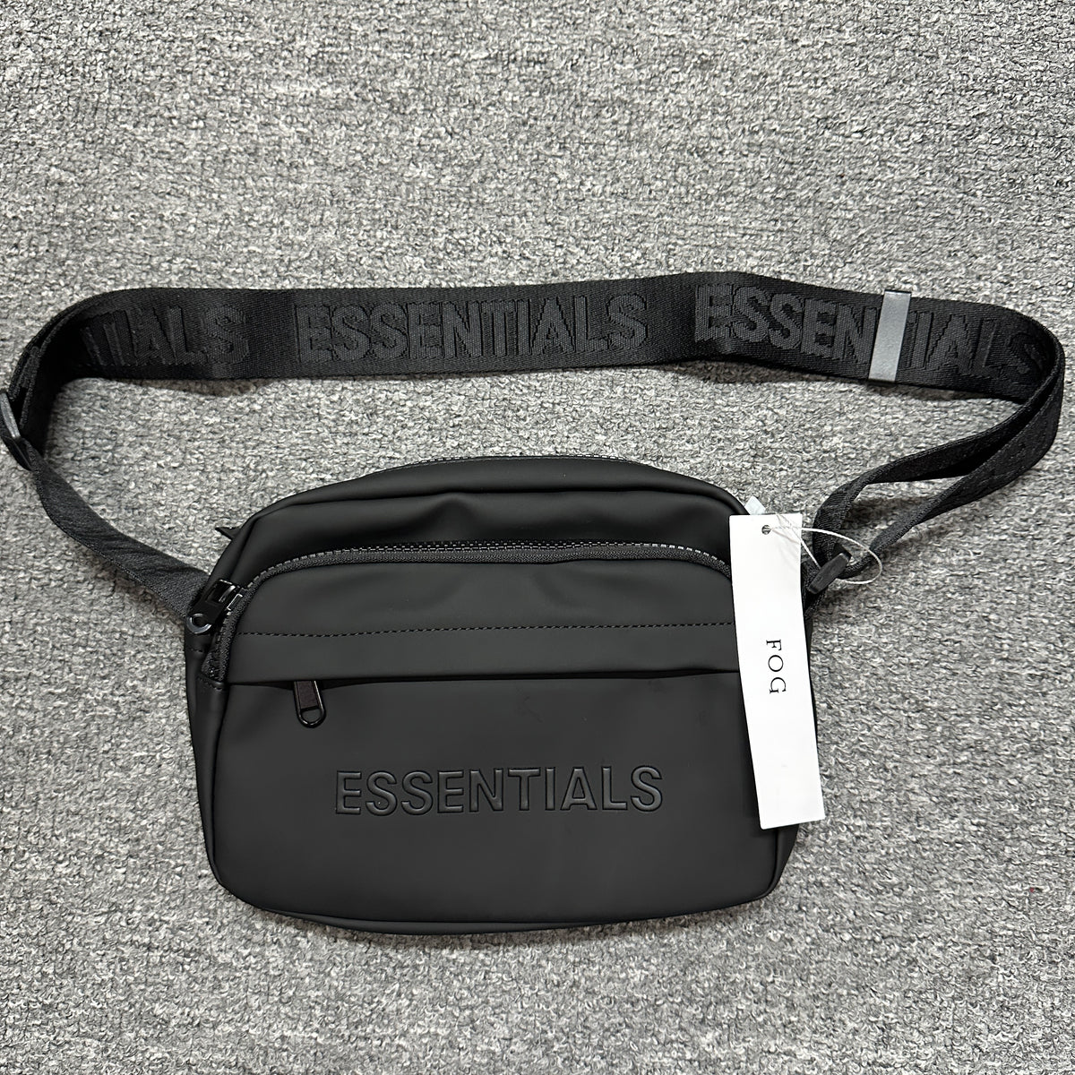 Fear of God Essentials Matte/Waterproof Camera Crossbody Bag with Embossed Logo