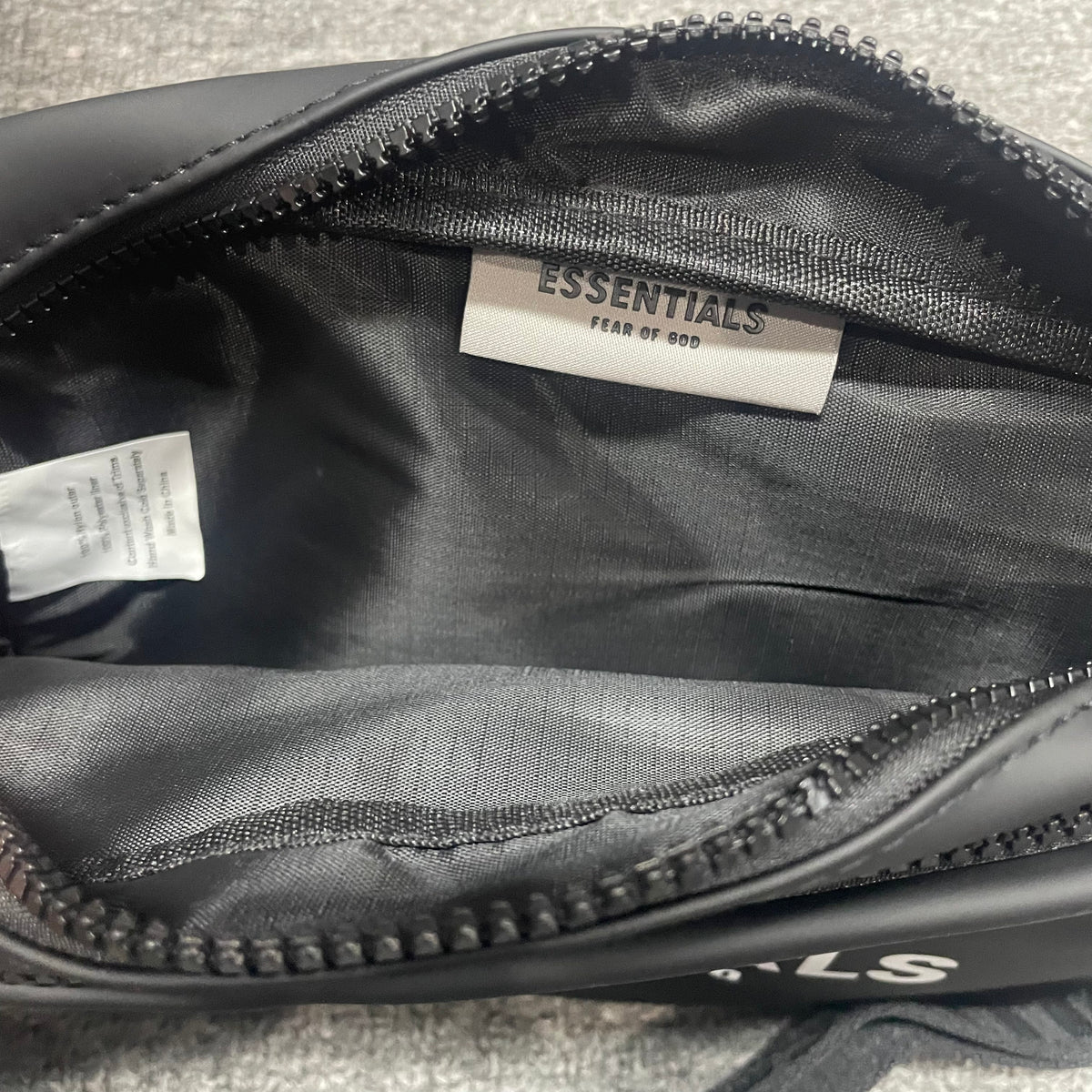 Fear of God Essentials Matte/Waterproof Camera Crossbody Bag with Screen-Printed Logo