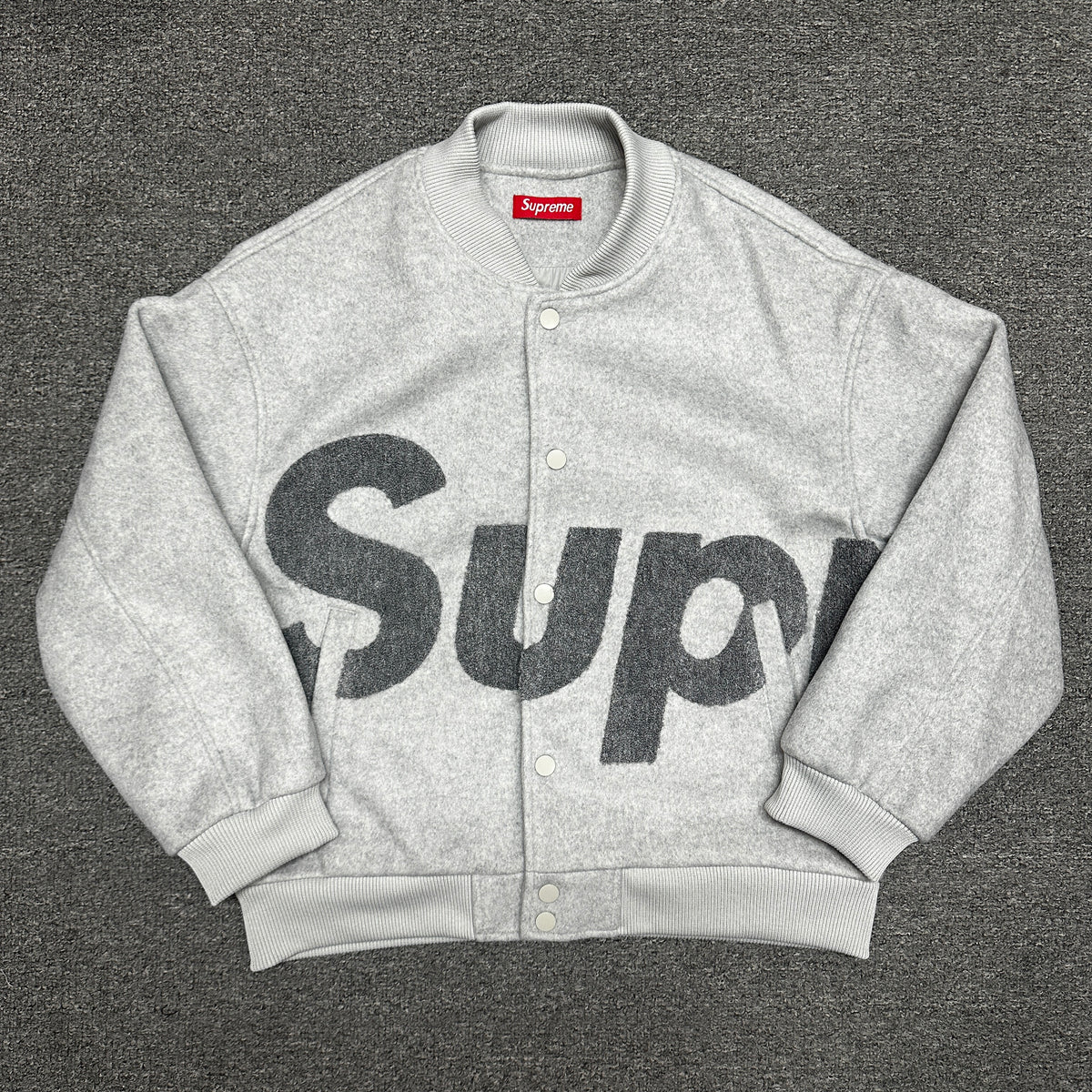 Supreme Big Logo Chenille Varsity Jacket