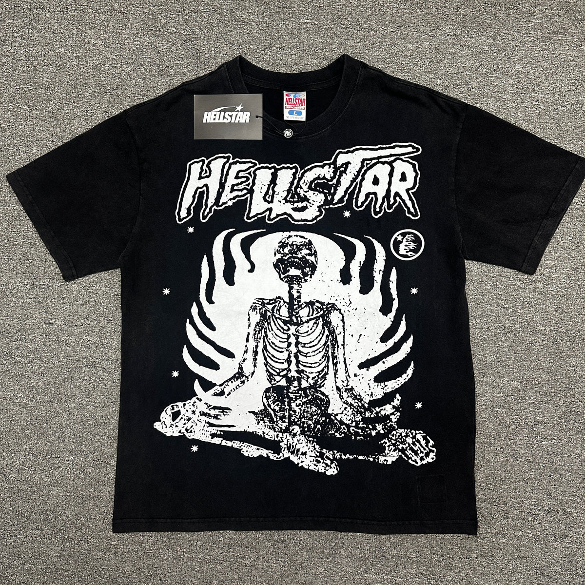 Hellstar Studios "Inner Peace" Skeleton Graphic T-Shirt