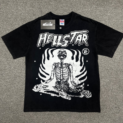 Hellstar Studios "Inner Peace" Skeleton Graphic T-Shirt