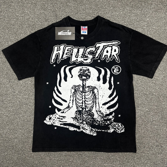 Hellstar Studios "Inner Peace" Skeleton Graphic T-Shirt
