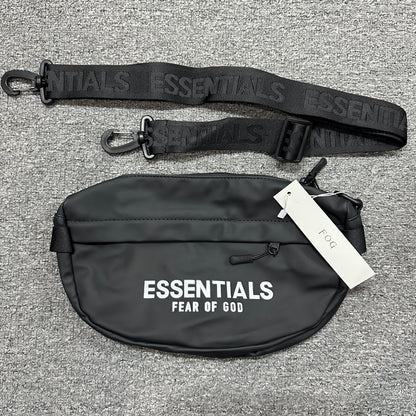Fear of God Essentials Matte/Waterproof Fanny Pack / Bum Bag with Screen-Printed Logo