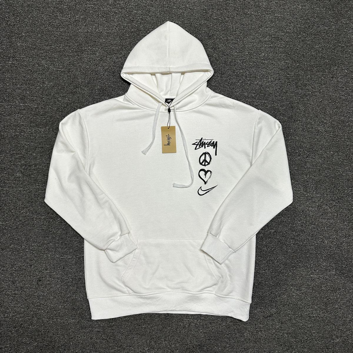 Nike x Stüssy "Peace, Love, Swoosh" Hoodie
