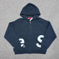 Supreme Big Logo Zip Up Hooded Sweatshirt in Black