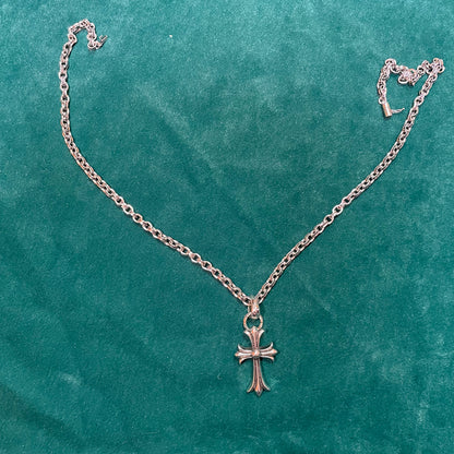 Chrome Hearts CH Cross Pendant with Paper Chain Necklace