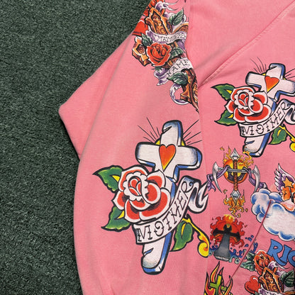 We Are Righteous "Risen King" Cropped Zip-Up Hoodie