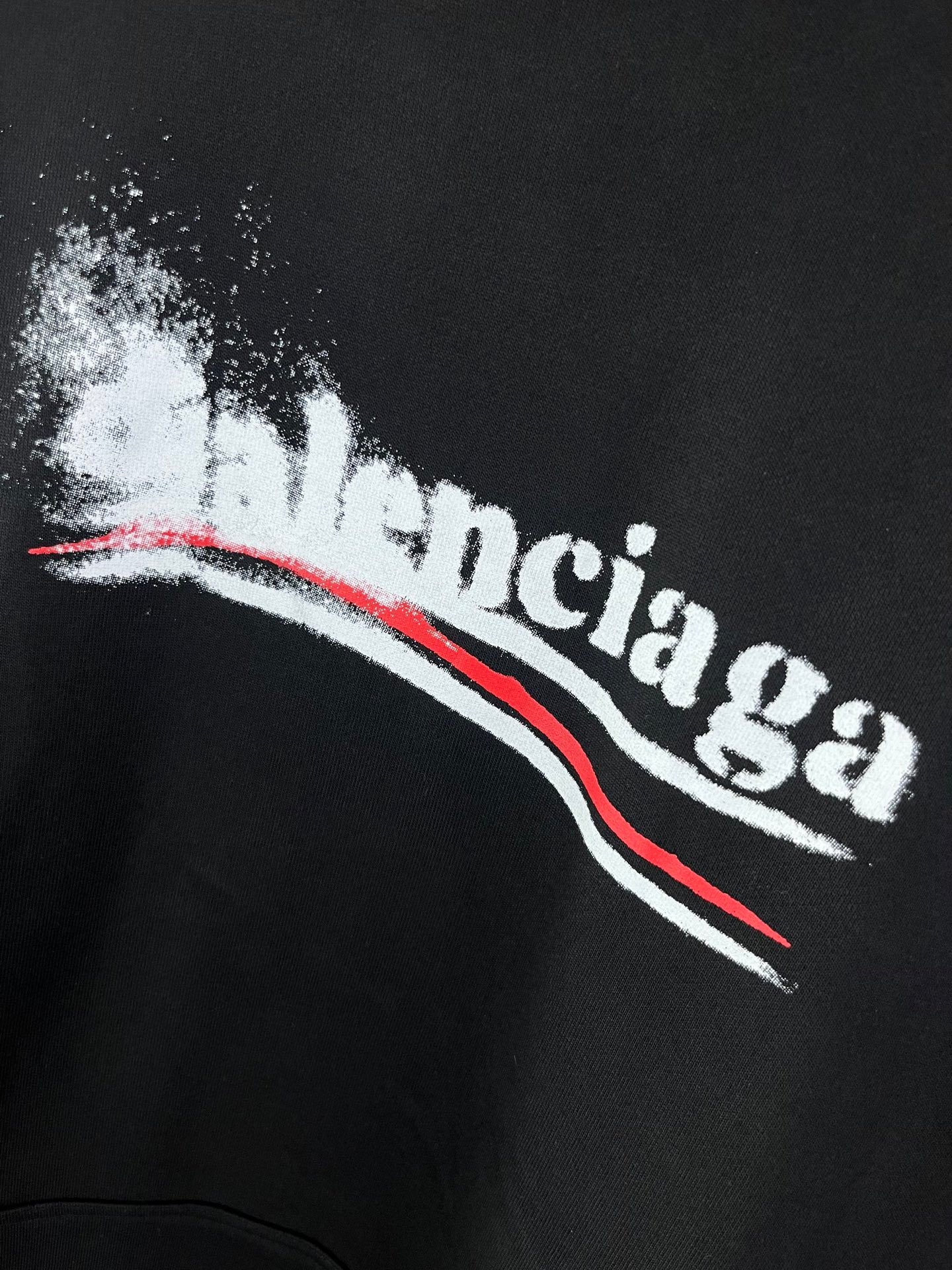 Balenciaga Black Political Stencil Hoodie