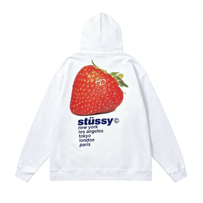 Stüssy "Strawberry" Graphic Hoodie