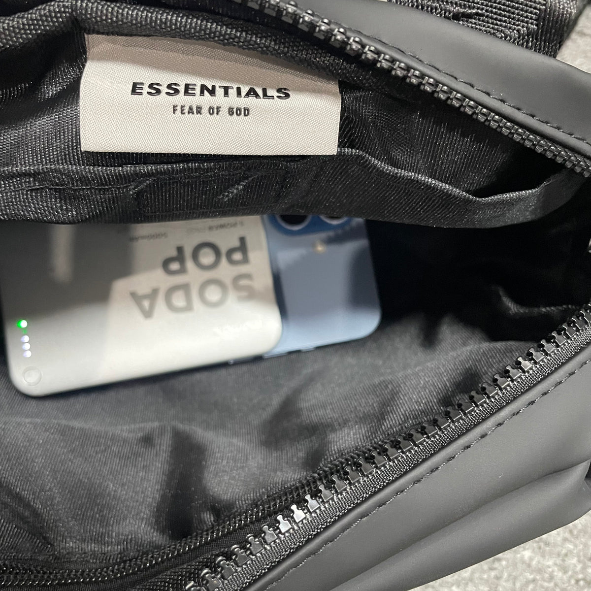Fear of God Essentials Waterproof Matte PU Waist Bag