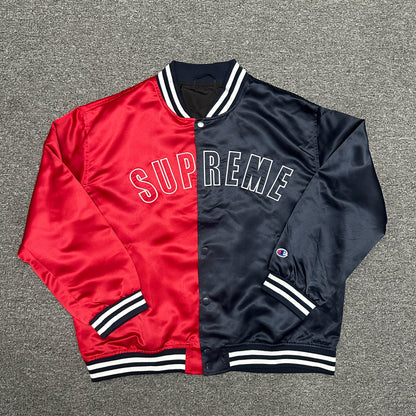 Supreme / Champion Satin Varsity Jacket