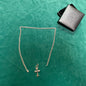 Chrome Hearts CH Cross Pendant with Paper Chain Necklace