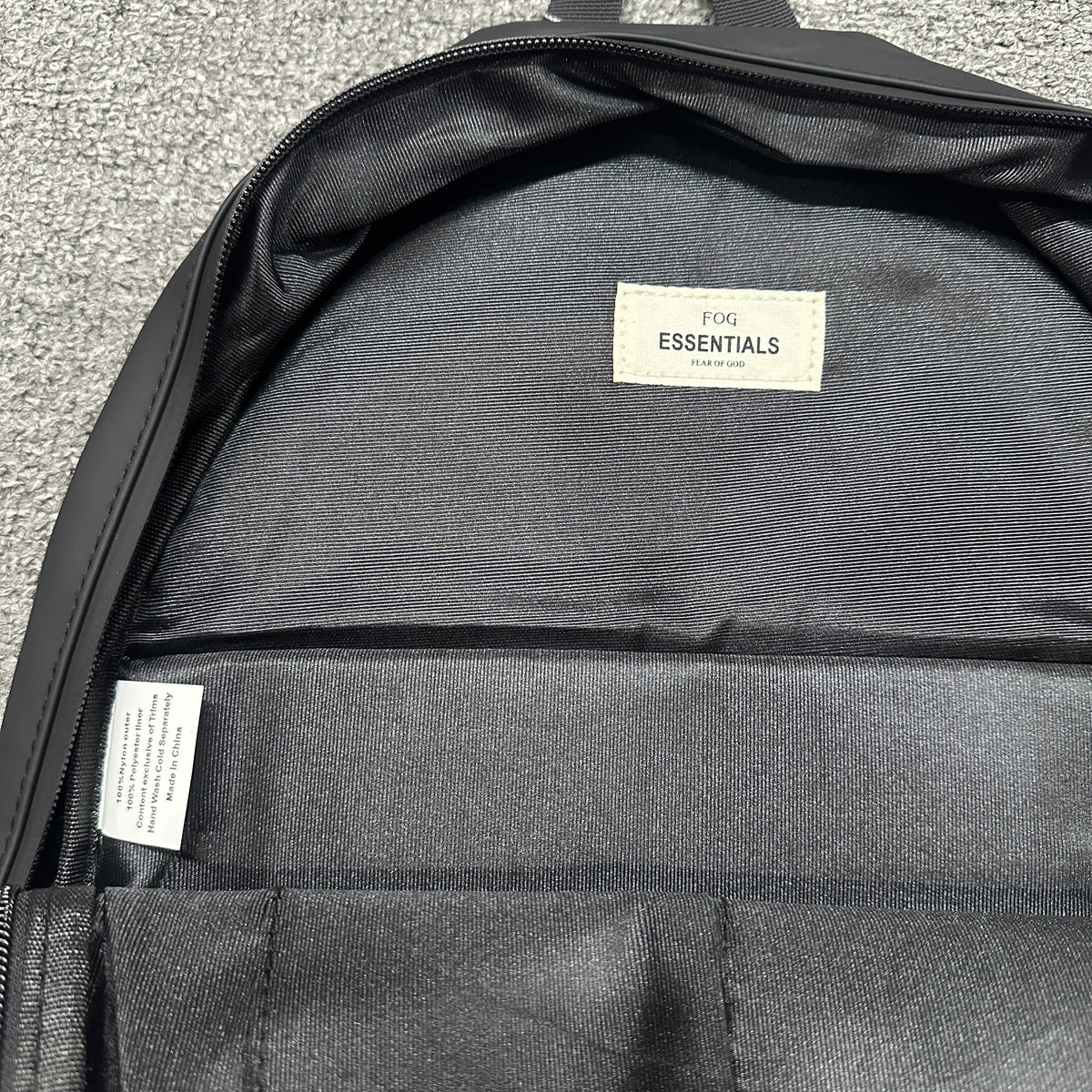 Fear of God Essentials Waterproof Matte PU Backpack