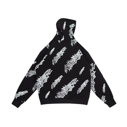Hellstar Studios "Roll Print Graffiti" Zip-Up Hoodie