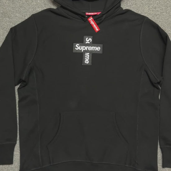 Supreme Cross Box Logo Hooded Sweatshirt