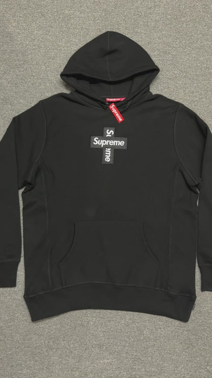 Supreme Cross Box Logo Hooded Sweatshirt
