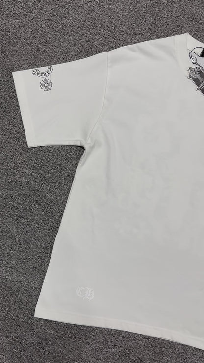 Chrome Hearts Eye Chart Pink Dagger T-Shirt