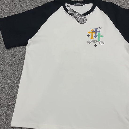 Chrome Hearts Floral Horseshoe Raglan T-Shirt