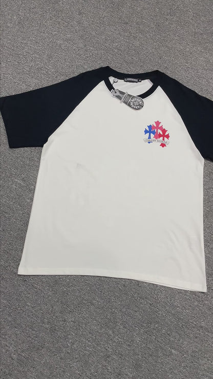 Chrome Hearts Multicolor Cross Cluster Raglan T-Shirt