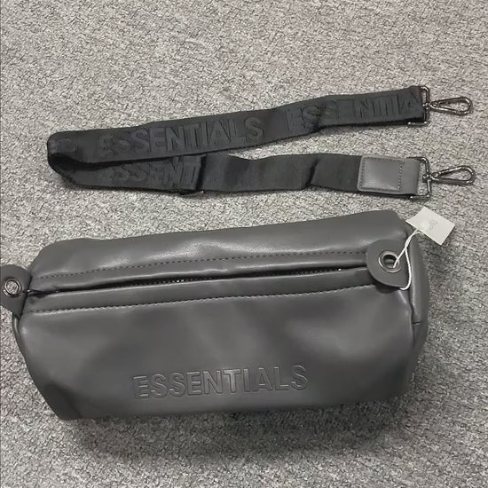 Fear of God Essentials Waterproof Matte PU Mini Barrel Bag