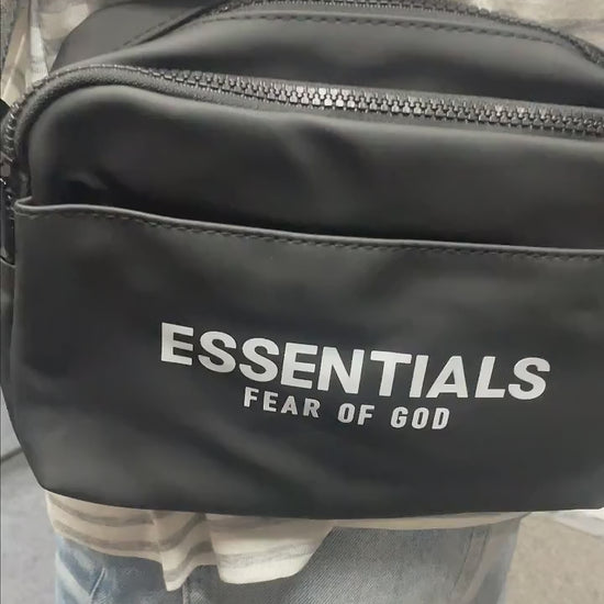 Fear of God Essentials Matte/Waterproof Camera Crossbody Bag with Screen-Printed Logo