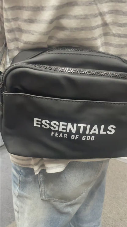 Fear of God Essentials Matte/Waterproof Camera Crossbody Bag with Screen-Printed Logo
