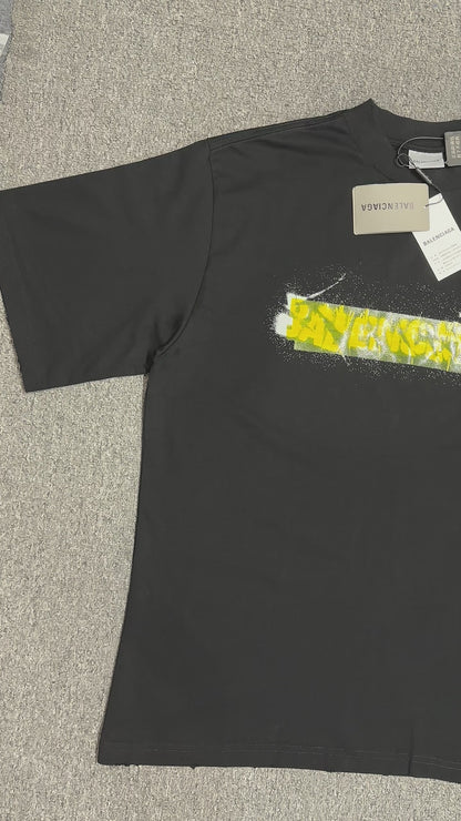 Balenciaga Messy Spray Medium Fit T-Shirt