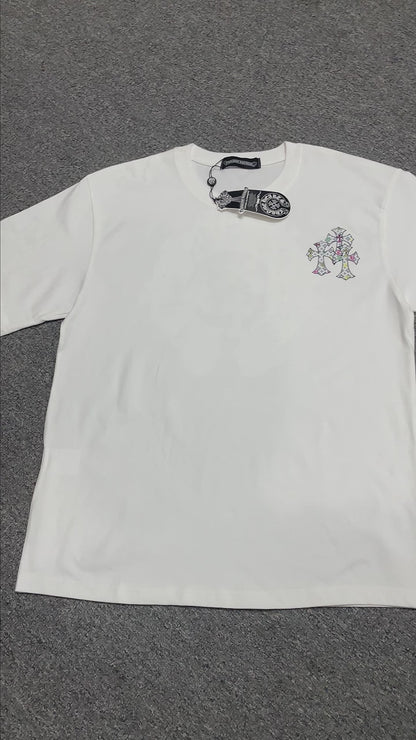 Chrome Hearts Multi Cross Floral Graphic T-Shirt | Gothic Streetwear Tee Wholesale